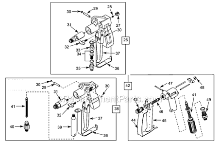 Page C Diagram and Parts List for AL Series Campbell Hausfeld Paint Sprayer